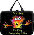 Laptop Sleeve Case Bag 15 inch, Colorful Little Monsters Slim Carrying Case Handbag Travel Laptop Bag for 15 inch MacBook Air M3/M2/15 Pro/Surface Laptop 7/6/5/4/3/ Dell XPS 15 Plus