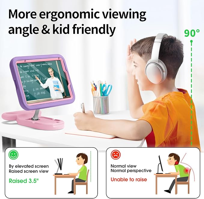 Kids Case for iPad mini 7 (A17 Pro) 2024 /iPad Mini6 2021,Cute Shockproof EVA Case with Handle & Stand, Child-Friendly Drop-Proof case for iPad mini 7th/6th Gen 8.3inch (for iPad mini 7/ Mini 6 8.3")