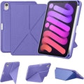 DTTO Case for iPad mini 7 (A17 Pro) 2024 / iPad mini 6 2021 8.3 inch with Pencil Holder, Multi-Angle Magnetic Standing Cover for iPad mini 7th/6th Generation [Auto Wake/Sleep], Purple