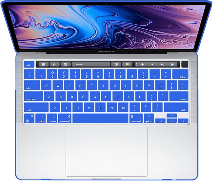 IBENZER Compatible with MacBook Pro 16 Inch Case A2141 Release 2020 2019, Hard Shell Case with Keyboard Cover & Type C Adapter for Old Version Mac Pro 16’’, Royal Blue, T16-RBL+1TC
