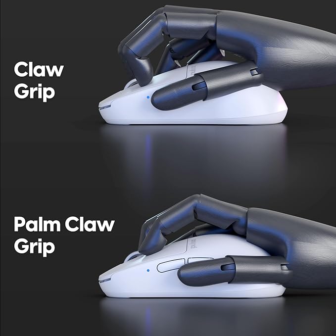 Pulsar Gaming Gears X2H Wireless Gaming Mouse, Ultra Lightweight 1.90 oz (54 g), Symmetrical, Optical Switch, 2.4 Ghz 1 ms, 26000 DPI, PAW3395 Sensor (Medium, Wireless, White)