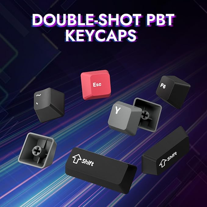 LEMOKEY P1 Pro Wireless Custom Mechanical Keyboard, Full Aluminum 2.4 GHz Bluetooth RGB Backlit 75% Layout with Hot-swappable KEYCHRON Super Brown Switch Compatible with Mac Windows Linux