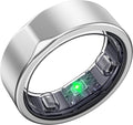 Smart Ring for Women Men, Titanium Fitness Ring with Heart Rate, Stress & Sleep Monitoring,Step & Calorie Counter, 5ATM Waterproof for iPhone and Android,No Subscription Fee(Silver, 12)