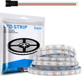 16.4FT WS2812B 5V LED Strip Lights 150 Individual Addressable RGB IC 5050SMD LEDs - Flexible White PCB IP65-30LEDs/m MagicRGB Dream Color for DIY Chasing Color Project (No Power Supply & Controller)