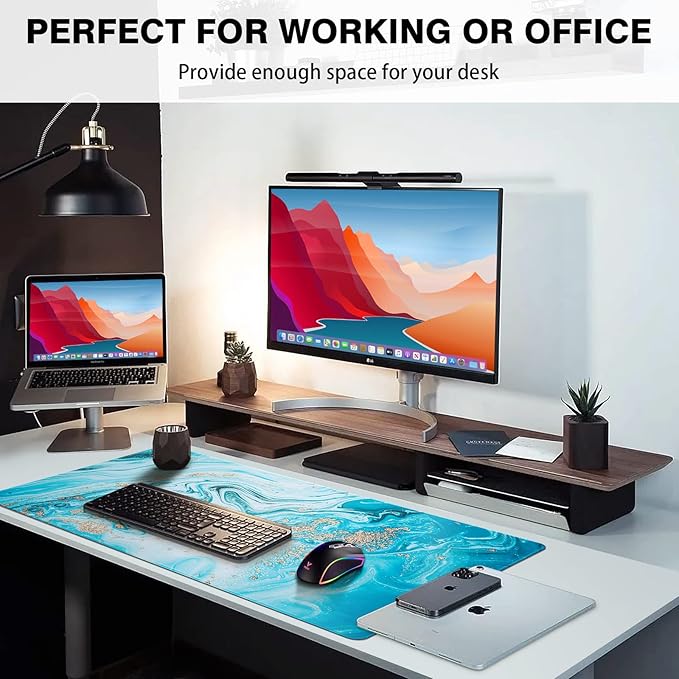 Canjoy Gaming Mouse Pad, Large Extended Mouse Pad Big Computer Mousepad for Home Office Gaming Work 31.5x15.7inch