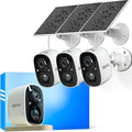 Vicohome 3CG6 Best 2K Solar Security Camera Wireless Outdoor System, No NVR Needed, Battery Powered, Easy to Setup, Motion Detection, Two Way Audio,Color Night Vision,SD Slot, 180 Days Exchange Policy