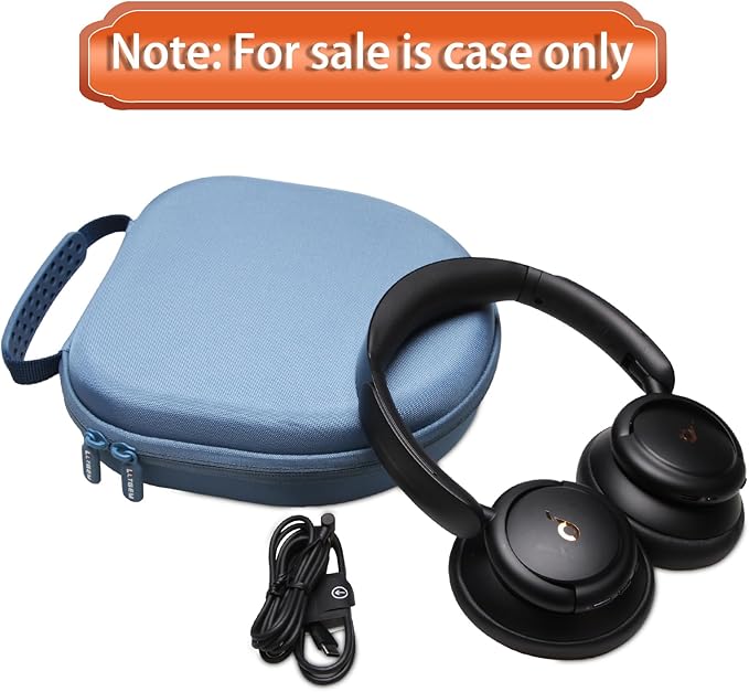 LTGEM Case Compatible with Anker Soundcore Life Q20i / Q20 / Q30 / Q45 Hybrid Active Noise Cancelling Headphones, Blue