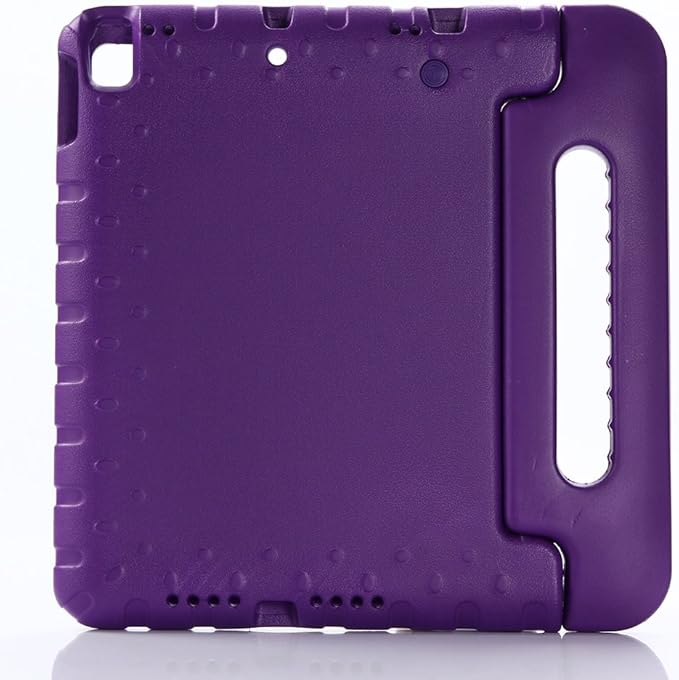 Kids Case for iPad 9th/8th/7th Generation (2021/2020/2019), iPad 10.2" Shockproof Case, Techcircle Handle Stand Lightweight EVA Foam Bumper Protective Rugged Drop Protection Child Proof Cover, Purple