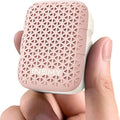 INSMY Wearable Bluetooth Speakers,IP67 Waterproof,Clip-On Portable Small Personal Speaker/Clean Sound/Stereo Pair/Wireless/ENC Built-in Mic/Lightweight for Golf Work Pool Gift (Non-Magnetic) (Pink)