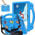 AKABEILA Compatible with Amazon Fire HD 8/HD 8 Plus (2020/2022)/Fire HD 8 2024 Tablet Case, Kids Friendly Universal Lightweight Shockproof Protective Case with Shoulder Strap & Stand Handle Sky Blue