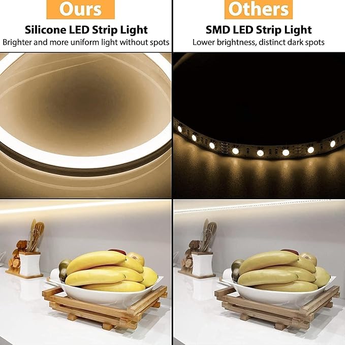 Lamomo LED Strip Lights Neutral White, 32.8Ft Dimmable LED Rope Lights, 4500K Waterproof Silicone LED Neon Lights for Bedroom Indoor Home Decor (Power Adapter Included)