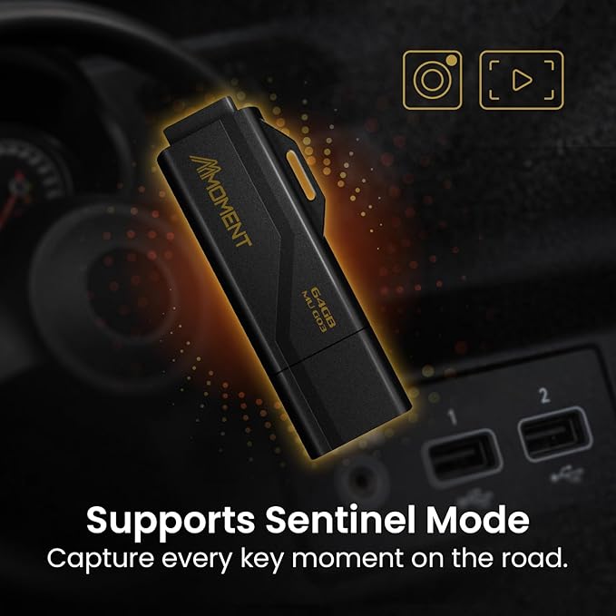 Moment 64GB (4-Pack) MU G03USB Flash Drive 4-Pack – USB 3.2 Memory Stick with Protective Cap and Keychain Loop, Up to 100MB/s Read, 30MB/s Write – Plug & Play USB Drive for PC, Mac, TV, Car