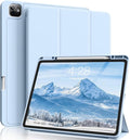 for iPad Pro 13 inch Case (M5/M4) 2025/2024, Slim Protective Cover with Pencil Holder, Soft TPU Back Cover, Trifold Stand, Auto Wake/Sleep, A2925 A2926 A3007 A3362 A3359 (Sky Blue)