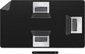 Chihein 59" x 32" 4XL PU Leather Desk Mat (Black/Gray), Huge Mouse Pad, Dual Sided Desk Pad Protector, Waterproof Writing Blotter for Gaming/Office/Home