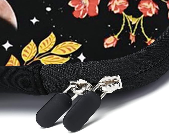 AMARY Laptop Sleeves 11.6" 12" Laptop Handle Bag Neoprene Notebook Carrying Pouch Chromebook Sleeves case Ultrabook Case Tablet Cover Fit Apple MacBook Air HP DELL Lenovo Asus(Flowers Moon)