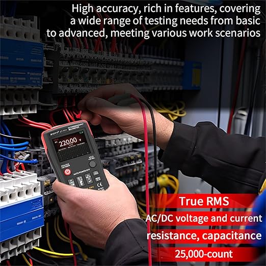 ZOYI Thermal Imaging Camera 2 in 1 True RMS Multimeter 32×32Resolution -4°F to 1022°F Type-C Charging for Electrical Industrial Inspections 25000count Digital multimeter