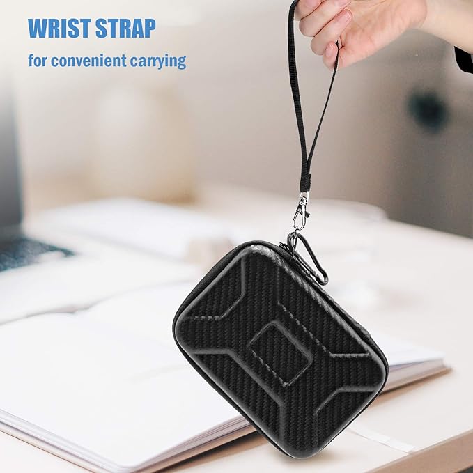 ProCase Hard Drive Case for Canvio Basics Western Digital WD Elements My Passport Seagate Portable Backup Plus Slim 1TB 2TB 3TB 4TB USB 3.0, 2.5”, Samsung T9 Portable External Hard Drive Case -Twill