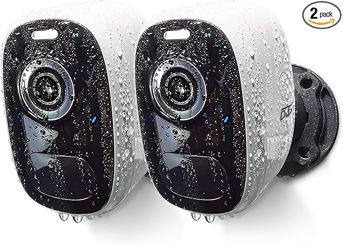 DCT Magnetic Cameras for Home Security: No Drilling Instant Installation - Wireless WiFi Cam for Outdoor - Motion Detection - Color Night Vision - SD/Cloud Storage