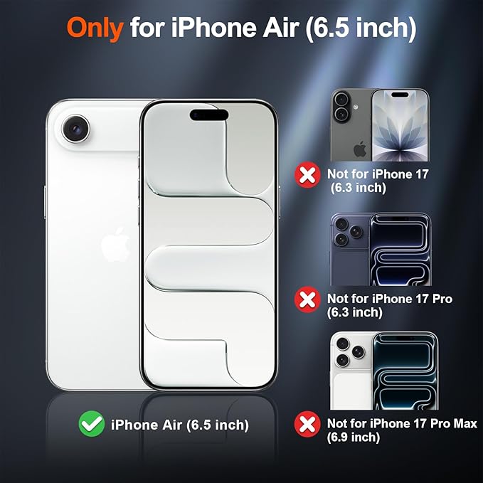 SUPFINE Magnetic for iPhone Air Case (Compatible with MagSafe)(Military Grade Drop Protection) Slim Translucent Matte Shockproof with Anti-Fingerprint Phone Cover for 17 Air,Purple
