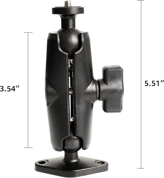 xik 1/4"-20 Thread Camera Mount Holder for Wall/Desk/Car/Boat,AMPS Standard Hole Installation，Fits DSLR, CCTV, Action Cam, Projector, Security Camera