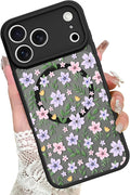 KANGHAR Case Compatible with iPhone 17 Pro Max Florals Garden Pattern [Compatible with Magsafe] Cute Flowers Protective Magnetic Case for Girls Women Men