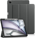 DTTO for iPad Air 13 Inch Case M4/M3/M2 2026/2025/2024, iPad Pro 12.9 Inch Case (6th/5th/4th/3rd Gen), Smart Slim Trifold Stand Soft Cover with Pencil Holder, Dark Gray
