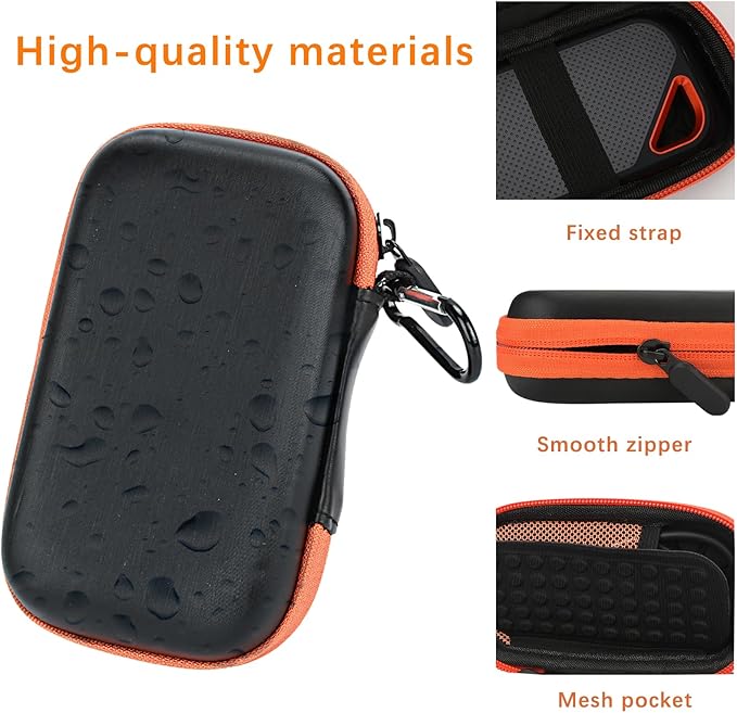 Case for SanDisk Extreme Pro/SanDisk Extreme Portable External SSD, Portable Travel Cover for Sandisk Hard Drive and Extreme (Black)