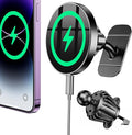 Coolpow for Magsafe Car Mount Charger【100% Stable】 15W Magsafe Car Charger Magnetic Phone Holders for Your Car Accessories for Women Men Gifts for Mothers Day Wireless Car Charger for iPhone 17 16 15
