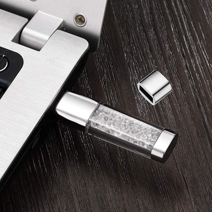 USB Flash Drive, 8GB / 16GB / 32GB USB2.0 USB Memory Stick Date Storage Pendrive Thumb Drives (32GB, Clear)