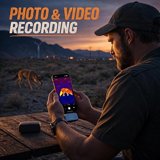 Thermal Imaging Camera for USB-C iPhone/Android/Tablet/pad, Thermal Camera 192x192 Super X³IR Resolution for Waterleak HVAC Electrical Automotive Home Insulation Inspections -4°F~752°F