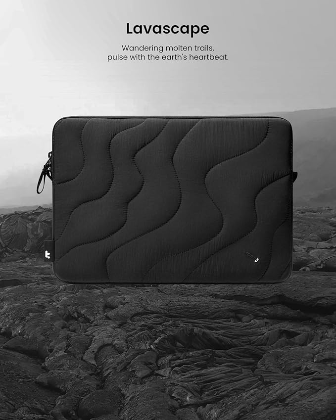 tomtoc 360 Protective Puffy Laptop Sleeve for 14-inch MacBook Pro M5 Pro/Max (2026) A3426 A3427, M4/M3 Pro/Max A3434 A3112 A3401 13.5/13.8-inch Surface Laptop 7(Copilot+ PC)/6/5/4/3, Quilted Design