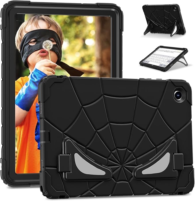 AKABEILA Compatible with Samsung Galaxy Tab A9 Plus 11 inch (SM-X216B)(2023) Tablet Case，Lightweight Shockproof Rugged Protective Cover with Kickstand for Kids Children Boys Babies Black