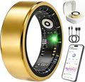 Smart Ring Fitness Tracker for Women and Men, Heart Rate Monitor, Sleep and Stress Monitoring, Menstrual Cycle Tracking, Step Counter, IP68 Waterproof, No Subscription, Compatible with iOS and Android