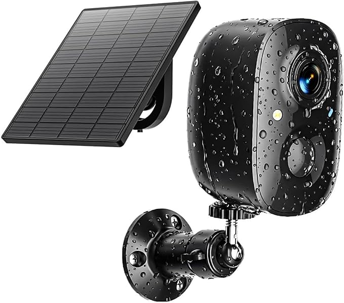 Security Cameras Wireless Outdoor 2K Solar Powered WiFi Cameras for Home Security,AI Motion Detection,Siren Alarm,Spotlight Color Night Vision,2-Way Audio,SD/Cloud Storage