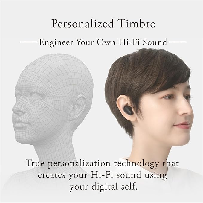 Final Audio TONALITE Wireless Earbuds – Personalized Timbre with Head and Ear Scanning, Natural ANC, Bluetooth 6.0 – Black