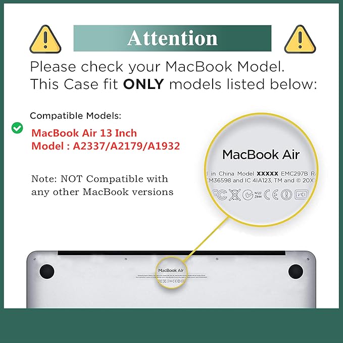 Funut Compatible with MacBook Air 13 inch Case 2021 2020 2019 2018 Model A2337 M1 A2179 A1932 Plastic Hard Shell Case Protective Cover for MacBook Air 13 with Touch ID, Starry Night