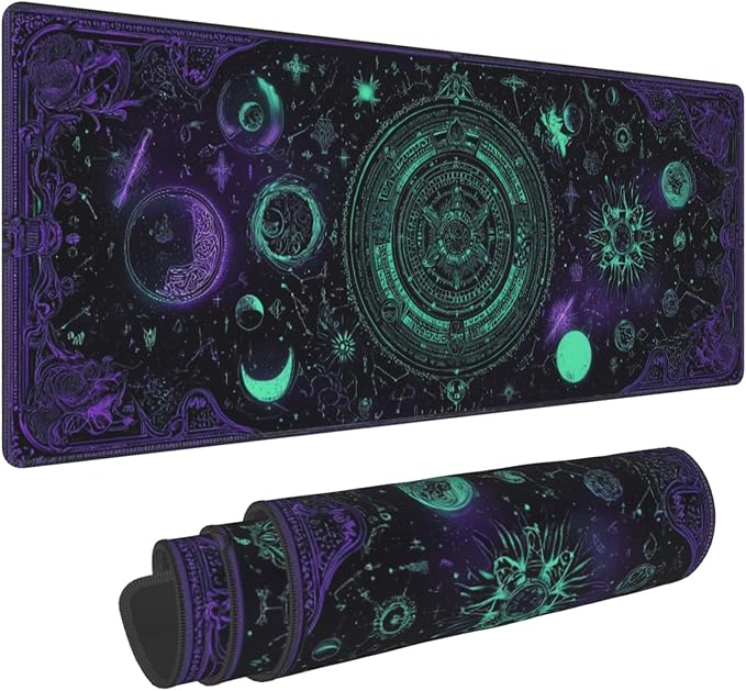 Goth Mouse Pad Extended Large Gaming Mouse Pad XL Stitched Edges for Gamer Home Office 31.5 X 11.8 Inch