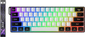 OHY 60% Gaming Keyboard,Wired Backlit Mini Membrane Keyboard, Strong Mechanical Feel for PC/Mac Gamer, Typist, Travel, Easy to Carry on Business Trip(61 Keys)-Black