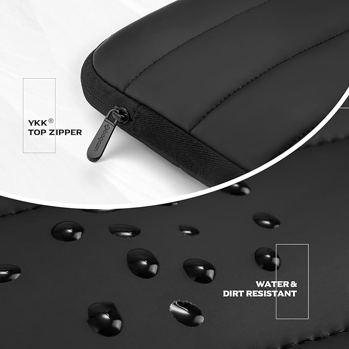 Bagasin Laptop Sleeve Bag, 15 15.6 16 Inch TSA Laptop Bag Protective Sleeve Waterproof with 4-Layer Protection Laptop Sleeve for MacBook, HP, Dell, Lenovo, Asus Notebook