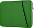 Askuko Laptop Sleeve 15.6 inch, Shockproof Protective Computer Case, Handbags Portable Laptop Bag for HP Dell Asus Lenovo Notebook Computer with Front Pocket, Dark Green