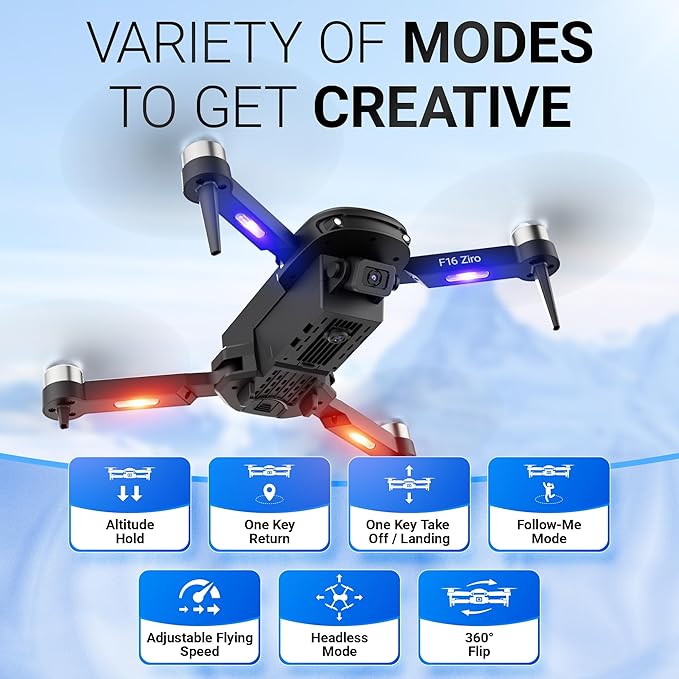 Contixo F16 Camera Drone for Kids – 1080P Dual Camera, Easy to Fly, 17 Mins Intelligent Flight Time, One-Key Takeoff/Landing – Perfect for Beginners and Young Drone Enthusiasts (Ages 14+)
