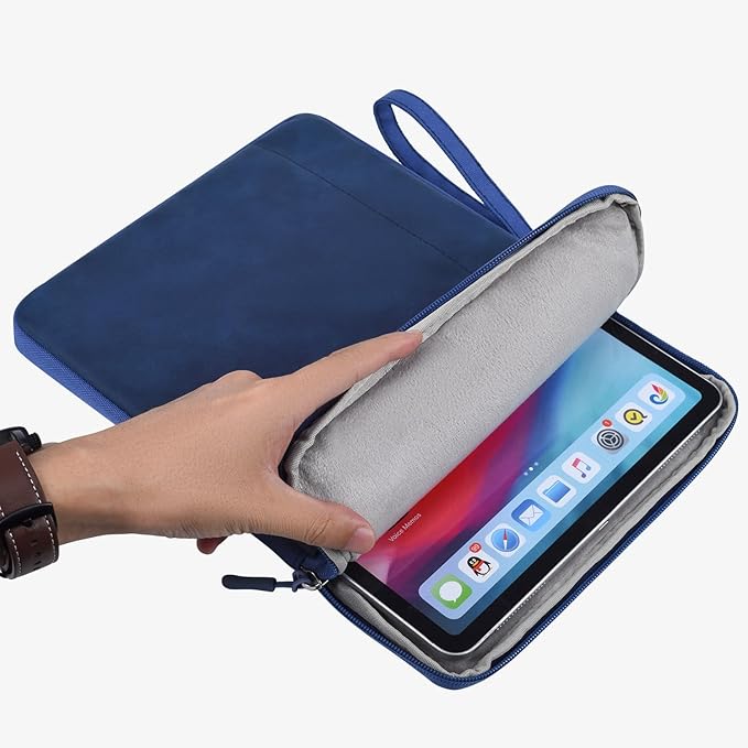 CAAORDKSO 11.6 inch Laptop Sleeve for Acer Chromebook Spin 311, ASUS Vivobook 11.6, HP Stream 11, Samsung Chromebook 11.6 - Compatible with Lenovo, Dell, Dark Blue