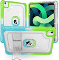 ZoneFoker Case for iPad Air 5th/ 4th Generation Case (2022/2020) 10.9'', for iPad Pro 11 Inch (4th/3rd/2nd/1st Gen), Hard Slim Cover for iPad Air 5 4 th with Pencil Holder/Stand, Green to Blue Glitter
