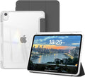 Clear Case for iPad mini 7 A17 Pro 8.3 Inch, iPad mini 7th/6th Generation Case (2024/2021),Slim Shockproof Transparent Back,Y-Shaped Mutil Angles Folding,Supports Pencil Pro&USB-C (Black)