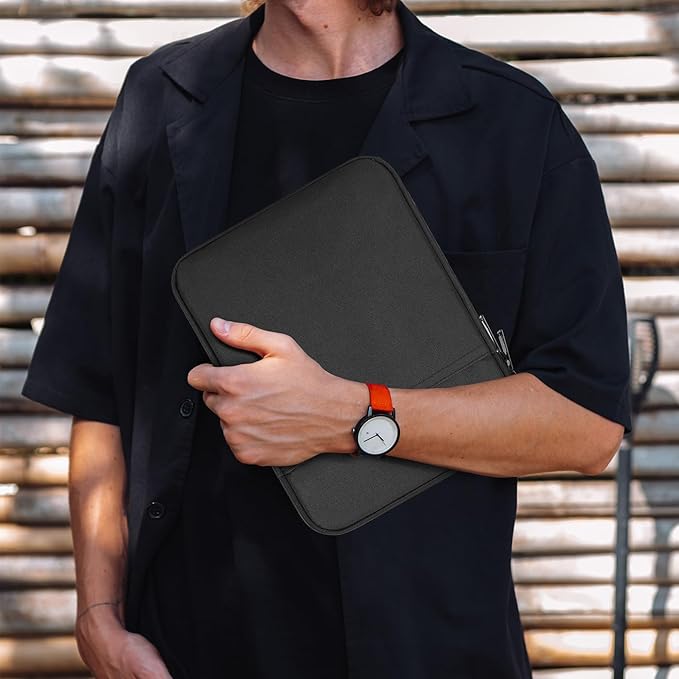 12.4 Inch Tablet Sleeve Case Bag for 2024 2023 Samsung Galaxy Tab S10+ S9+ Plus 12.4"/Galaxy Tab S9 FE+,Galaxy Tab S8+/Galaxy Tab S7 FE/Galaxy Tab S7+/Galaxy S7+ Plus Protective Carrying Sleeve(Black)