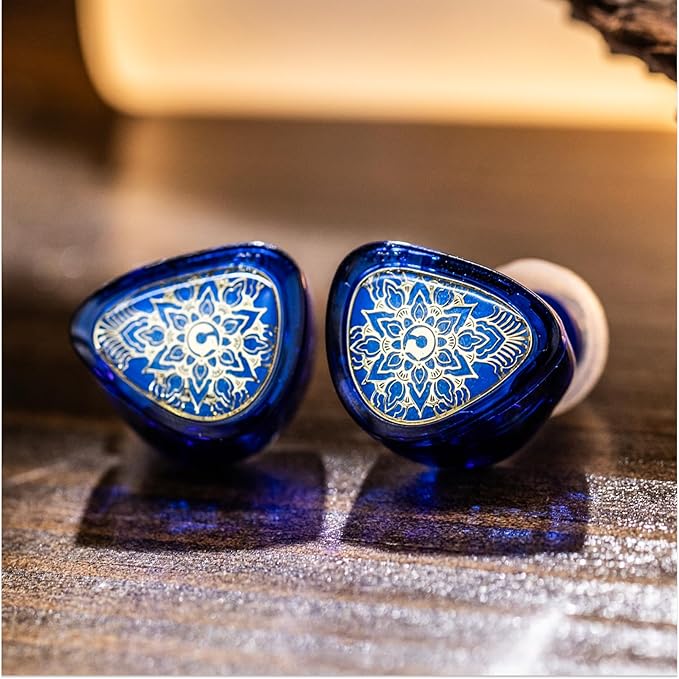 Linsoul TANGZU Wan'er S.G II in Ear Monitor,HiFi Wired Earbuds,10mm Dynamic Driver PET Diaphragm Gaming IEM Earphones with 2Pin Detachable OFC Cable for Audiophile DJ Stage (Clear Blue, Typec Mic)