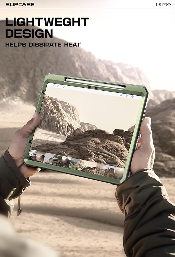 SUPCASE for iPad Air 11 Inch Case M4/M3/M2 (2026/2025/2024), [Built-in Screen Protector & Pencil Holder & Stand] Rugged Protective Cover for iPad Air 10.9 Inch 5th/4th Generation (2022/2020), Guldan