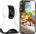 VIMTAG 4K UHD Pan/Tilt Cameras for Home Security, Wired Indoor Camera for Pet/Dog/Cat/Baby/Nanny with Phone App, Motion Tracking, Night Vision, 2-Way Audio, AI Detection, 5G/2.4G WiFi, Works w/Alexa