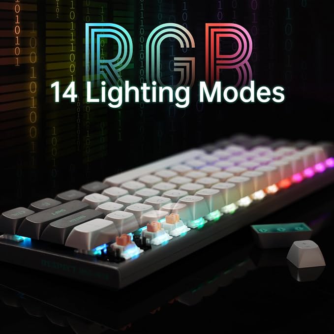 E-YOOSO Hz-61 60% RGB Mechanical Gaming Keyboard Wired, Magnetic Switch, PBT Keycaps, Hot Swappable Mechanical Keyboard Compact Desigh for PC/Mac