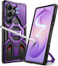 TONGATE for Samsung Galaxy S26 Ultra Case with Magnetic Stand, Compatible with MagSafe [Built-in Camera Cover & Ring Holder][Military-Grade Protection] Anti-Slip Rugged Phone Case for S26 Ultra,Purple